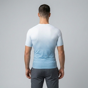 Custom Men Compression Half Sleeve Shirt Quick Dry Athletic Fitness Training Gym Sportswear Performance Top - Product Image 2