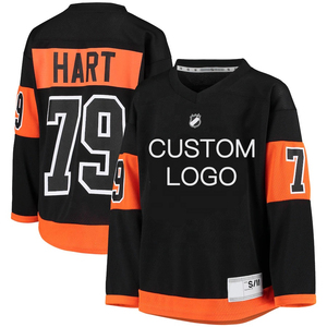 Camiseta de Hockey sobre Hielo para Hombre, Ligera, Transpirable, 100% Poliéster, Impresa por Sublimación, Elástica en Cuatro Direcciones, de Secado Rápido, para Entrenamiento y Partido - Product Image 1