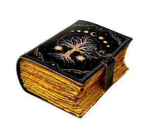 Genuine Leather Tree of Life <b>Journal</b> Handmade Vintage Blank Notebook for Women Spell Book of Shadows Grimoire <b>Writing</b> Diary - Product Image 1