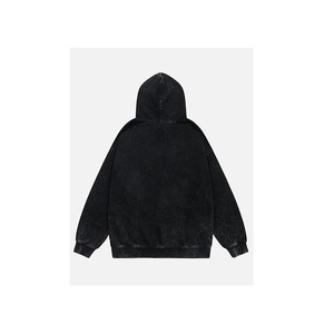 Graphic Hoodies Abstract Print Washed Hoodie Long Sleeve Acid Washed Hooded Sweatshirts Trendy <b>Y2k</b> <b>Tops</b> - Product Image 5