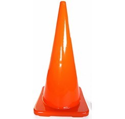 กรวยจราจรพีวีซีแบบยืดหยุ่นขนาด 28 นิ้ว 30 นิ้ว 36 นิ้ว 40 นิ้ว จากไต้หวัน - Product Image 2