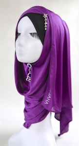 Vente de gros Foulard tendance Hijab musulman Malaisie Tube arabe Hijab musulman - Product Image 6
