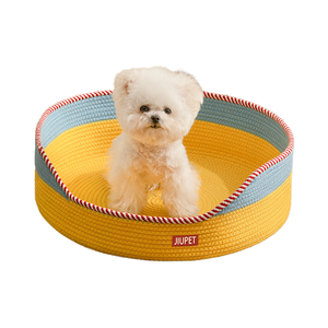 Cama para Perros y Gatos de Mimbre Resistente, Ecológica, Tejida, con Diseño de Dibujos Animados, Resistente a Arañazos, para Todas las Estaciones, Venta al por Mayor - Product Image 1