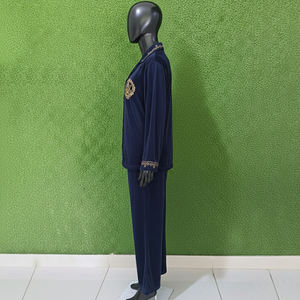 Ensemble de pyjama 2 pièces pour femmes grande taille, de haute qualité, personnalisé, doux, 100% coton, vêtements de nuit - Product Image 2