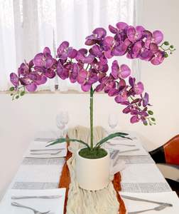 THAF-017 Orquídea Phalaenopsis Artificial Premium, Flor Realista de Látex con Tacto Real, Tallo Hecho a Mano Moderno para Hogar, Hotel, Boda - Product Image 2