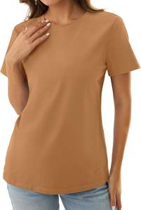 T-shirt dynamique pour femme, respirant, doux, grande taille, texture légère, mouvement fluide, motif élégant, lignes nettes, sensation moderne, toucher frais - Product Image 4