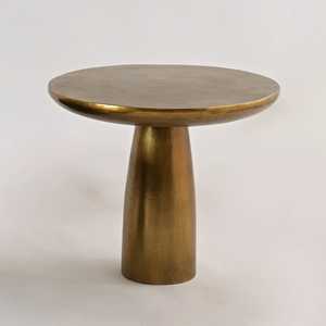 No se Pierda la Moderna Mesa de Consola Redonda con Base de Pedestal, Diseño Minimalista, Muebles Hechos a Mano para Sala de Estar - Product Image 1