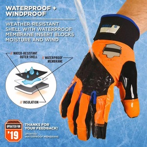 Guantes de Seguridad de Cuero Unisex para Invierno, Protección UV, Secado Rápido, Impermeables, Marca CAPTAIN INDUSTRY, Precio al por Mayor - Product Image 5