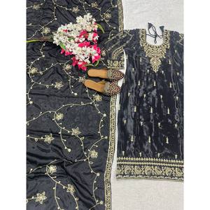 Conjunto de Top y Pantalón de Fiesta para Mujer de Diseñador con Hermoso Dupatta - Product Image 4