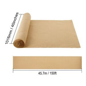 Rotoli di Tessuto in Iuta Naturale ad Alta Densità 40FT X 150FT 50 X 50 Rotolo di Tessuto in Juta per Avvolgere Alberi Tipo Tessuto a Maglia - Product Image 6