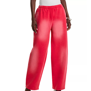 Wholesale Price High Quality Breathable Solid Material With Pocket Low MOQ Women Ladies Casual <b>Trousers</b> - Product Image 4