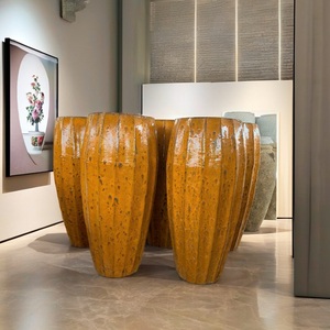 PLANTADOR DE CERÁMICA ACRISTALADA GRANDE Y EXTRA GRANDE DE ALTERÍA FABRICANTE DE VIETNAM - Product Image 1