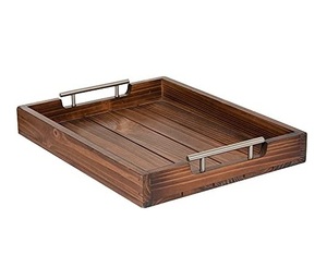 Bandeja de Madera 100% Natural Ecológica para Servir Frutas, Forma Cuadrada, Producto Hecho a Mano de Muy Buena Calidad, Bandeja de Madera Más Vendida - Product Image 2