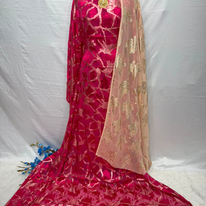 Vestido de Novia Faransawi de HABITU ENTERPRISES, Alta Calidad, 100% Tela de Seda Tejida, Transpirable, Peso Medio, Multicolor - Product Image 1