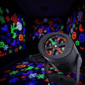 ไฟ LED โปรเจคเตอร์ลายเกล็ดหิมะ ผี แมงมุม สำหรับตกแต่งฮาโลวีน - Product Image 3