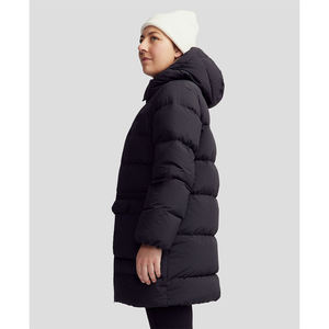 Chaqueta de plumón impermeable y cortavientos para mujer, gruesa, de invierno, con capucha, para exteriores, talla grande, al por mayor, abrigo acolchado cálido - Product Image 3