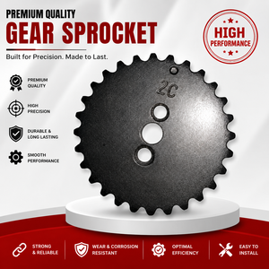 Piñón de levas de motocicleta de fábrica, engranaje de sincronización de motor CD100, piñón de árbol de levas de acero con calidad OEM - Product Image 2