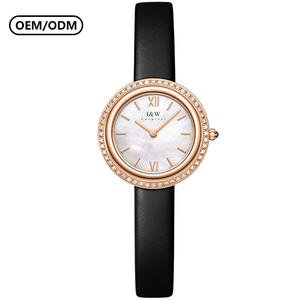 <span class=keywords><strong>Montre</strong></span> pour <span class=keywords><strong>femme</strong></span> I&W CARNIVAL, luxe, charme, bracelet en cuir de vachette, boîtier en acier inoxydable, cristal saphir, 30 mm, quartz, cadran à aiguilles - Product Image 1
