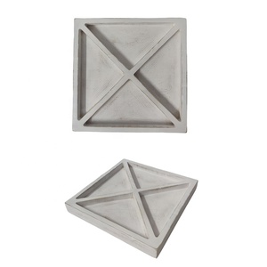 การตกแต่งห้องครัวและโต๊ะรูปทรงเรขาคณิตทำมือโบราณสีขาวมะม่วงไม้อาหารว่างสำหรับขนมถั่วลูกอมและผลไม้แห้ง - Product Image 1