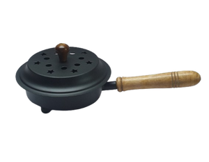 Antique Copper Alloy Bronze Finish Metal Incense Burner & Stick Holder Therapeutic Use Natural Indian <b>Home</b> Decor - Product Image 3