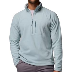 Low MOQ Custom Men's Polyester Spandex 4 Way Stretched Pullover Sweater Winter Thick Full Sleeve Stand Collar Pullover <b>Jumpers</b> - Product Image 1