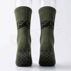 Chaussettes pour hommes, couleur unie, tricotées, respirantes, en coton, pour l'automne, usage quotidien, style classique - Product Image 2