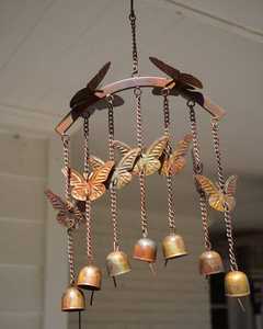 Campanas de viento de metal con forma de pájaro, decoración colgante para jardín, patio, balcón, entrada, sonido relajante, regalo, estilo zen. - Product Image 6