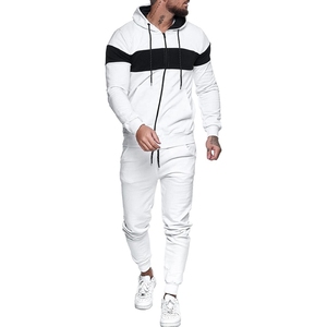 Survêtements, sweats à capuche et sweat-shirts personnalisés en molleton 100% coton blanc pour hommes, broderie de haute qualité, faible MOQ - Product Image 1