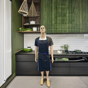 Venta al por mayor diseño único algodón sin mangas impreso delantal tamaños personalizados y estilos para la limpieza de la cocina fabricado en la India - Product Image 2