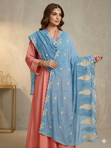 Vente en gros OEM : Long châle hijab pour femme, broderie florale en strass, léger, respirant, multicolore, été, logo personnalisé - Product Image 3