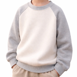 เสื้อสเวตเชิ้ตคอกลมแขนยาวทรงแร็กแลนสำหรับผู้ชาย - ผ้าฝ้าย 100% คุณภาพสูง สวมใส่สบาย ทรงปกติ กันน้ำและระบายอากาศได้ดี - Product Image 1