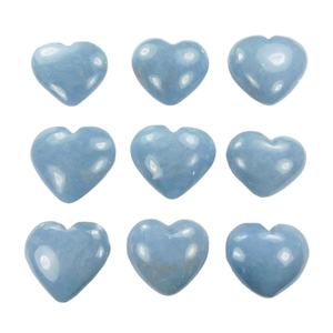 Cristal de Angelita Natural Ecológico en Forma de Corazón, Pulido a Mano, Gema Azul para Meditación, Reiki, Sanación Energética de Chakras, Decoración, Regalo - Product Image 1