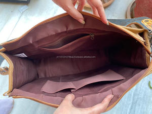 Bolso de mano de piel de vaca auténtica, elegante de nuevo diseñador bolso de cuero, bolsos tallados a mano para ocultar el pelo para mujeres multiusos - Product Image 5