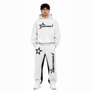 Custom Sweatsuit <b>Hoodie</b> and Jogger Set Heavyweight Baggy Plain Tracksuit Manufacturer Tech Fleece Windbreaker Tracksuit for Men - Product Image 4