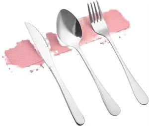 Ensemble de couverts en acier inoxydable de qualité supérieure, ensemble de couverts de luxe, fourchette, cuillère, couteau, ensemble de vaisselle pour la maison, la cuisine, le restaurant, le mariage - Product Image 1