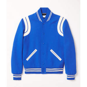 Chaquetas Varsity Personalizadas con Mangas de Cuero, Chaqueta Bomber Varsity Letterman de Béisbol para Hombre - Product Image 1
