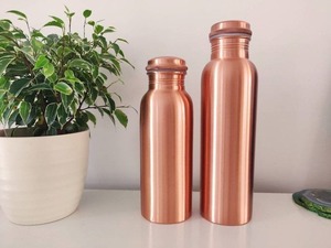 luxury <b>copper</b> <b>bottle</b> for hotel hospitality use <b>copper</b> <b>bottle</b> for restaurant table serving <b>copper</b> <b>bottle</b> for spa wellness centers - Product Image 2
