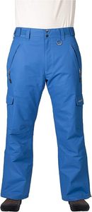 Pantalones de Esquí Impermeables Azules para Hombre, 10000 mm, Poliéster, Ropa para Nieve, Cierre de Botones, Estilo Cargo - Product Image 2