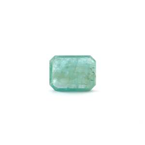 Natural Zambian Emerald 12.1 Carat Emerald Cut Loose Gemstone for Fine Jewelry - Product Image 2