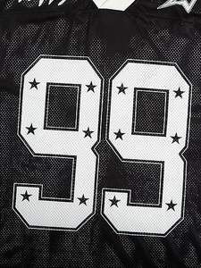 T-shirt en jersey pour femme, coupe oversize, avec motif numérique, style streetwear Y2K, hauts pour sorties, tenue décontractée, maillot de rugby et de football - Product Image 3