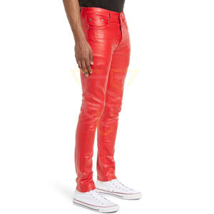 Pantalons en cuir légers pour hommes, best-sellers, vêtements décontractés de haute qualité, couleur unie, taille mi-haute, salopettes, designs personnalisés, logo - Product Image 6