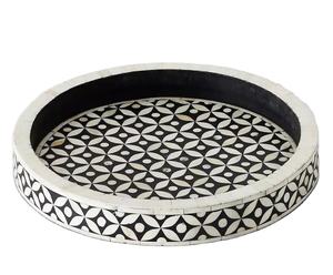 Artisanat naturel-Plateau de service en perles pour transformer votre expérience d'hébergement d'événements - Product Image 1