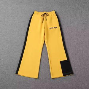 Nuevos Pantalones Baggy de Moda, Estilo Urbano Personalizado, Pantalones Deportivos Desgastados, Felpa Francesa, Bajo sin Rematar, Algodón, Pantalones Baggy Negros Oversize - Product Image 1