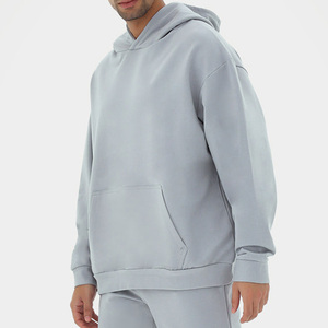 100% Cotton Fabrics Casual Wear Men's Oversized Hoodies Cotton Fleece Hoodies High Quality Custom Label Men Oversized Hoodie - Product Image 4