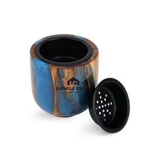 Exquisito Quemador de Incienso de Madera y Resina Hecho a Mano para Hogares Árabes, Moderno y de Alta Calidad para Decoración de Sala de Estar y Comedor - Product Image 5