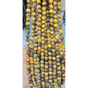 High Quality <b>Crystal</b> Natural Tiger Eye Round <b>Beads</b> Strands For Jewelry Making Fashion Trends unisex <b>Bracelet</b> Making - Product Image 3