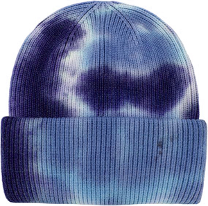 2025 Custom Design Tie Dye Men's Winter Warm Knitted <b>Beanie</b> <b>Hat</b> <b>Slouchy</b> Stripe Wool for Adult - Product Image 6