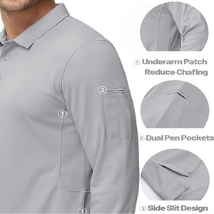 Camiseta Polo para Actividades al Aire Libre, Cuello Clásico con Botones, Manga Corta, Polo de Trabajo, Camiseta Polo Personalizada, Producción Rápida - Product Image 4