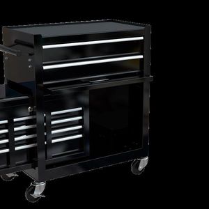 High Capacity BLACK 8-Drawer <b>Rolling</b> <b>Tool</b> Chest with Wheels Convenient <b>Tool</b> Storage Cabinet - Product Image 3