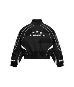 High Quality Eco-Friendly Heavyweight Windbreaker Tracksuit Regular Fit Polyester/Nylon Hoodie <b>Jacket</b> <b>Short</b> Set Screen Printing - Product Image 3